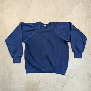 VTG 60s Towncraft JC Penny's Mens M Blue Sweatshirt Crew Neck
